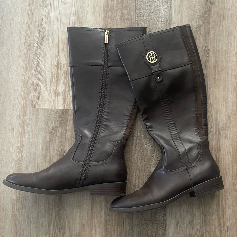 Women’s Tommy Hilfiger Wide Calf Riding Boots Size 9.5